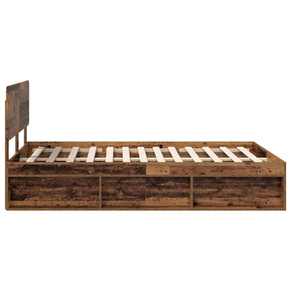 Struttura del letto Legno vecchio 150 x 200 cm Pino massello | homemem39