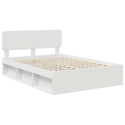 Struttura del letto Bianco 140 x 200 cm Pino massello | homemem39