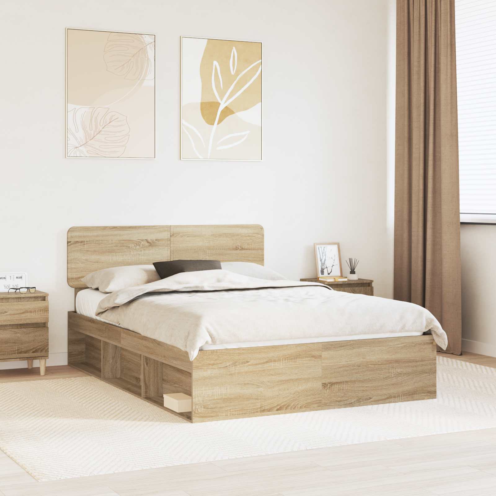 Struttura del letto Sonoma 140 x 200 cm Pino massello | homemem39