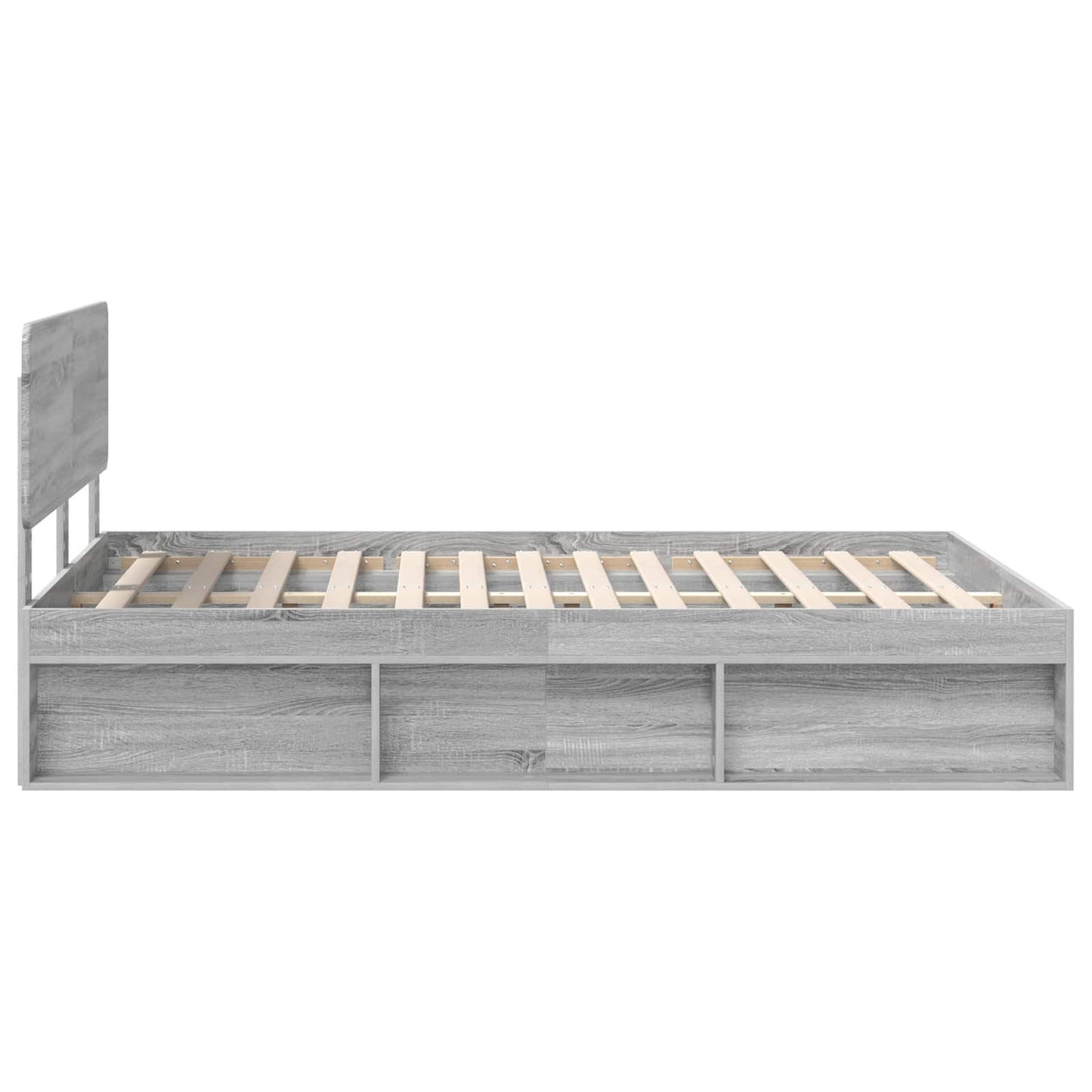 Struttura del letto Grigio Sonoma 140 x 200 cm Pino massello | homemem39