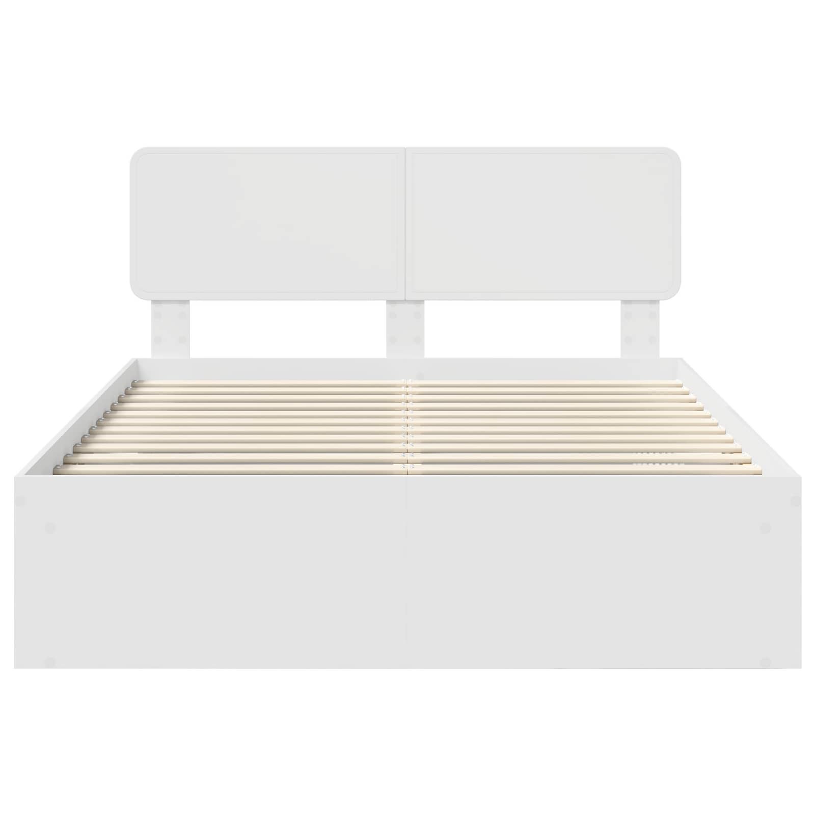 Struttura del letto Bianco 140 x 190 cm Pino massello | homemem39