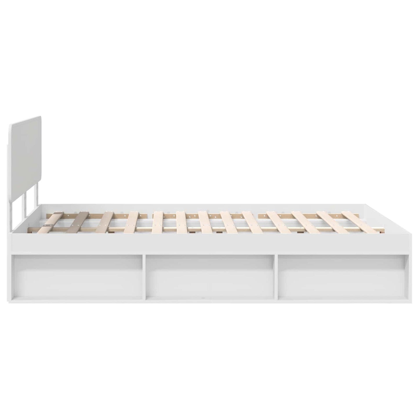 Struttura del letto Bianco 140 x 190 cm Pino massello | homemem39