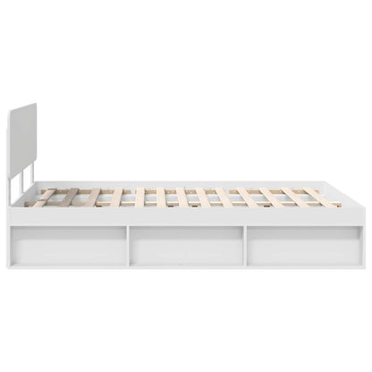 Struttura del letto Bianco 140 x 190 cm Pino massello | homemem39