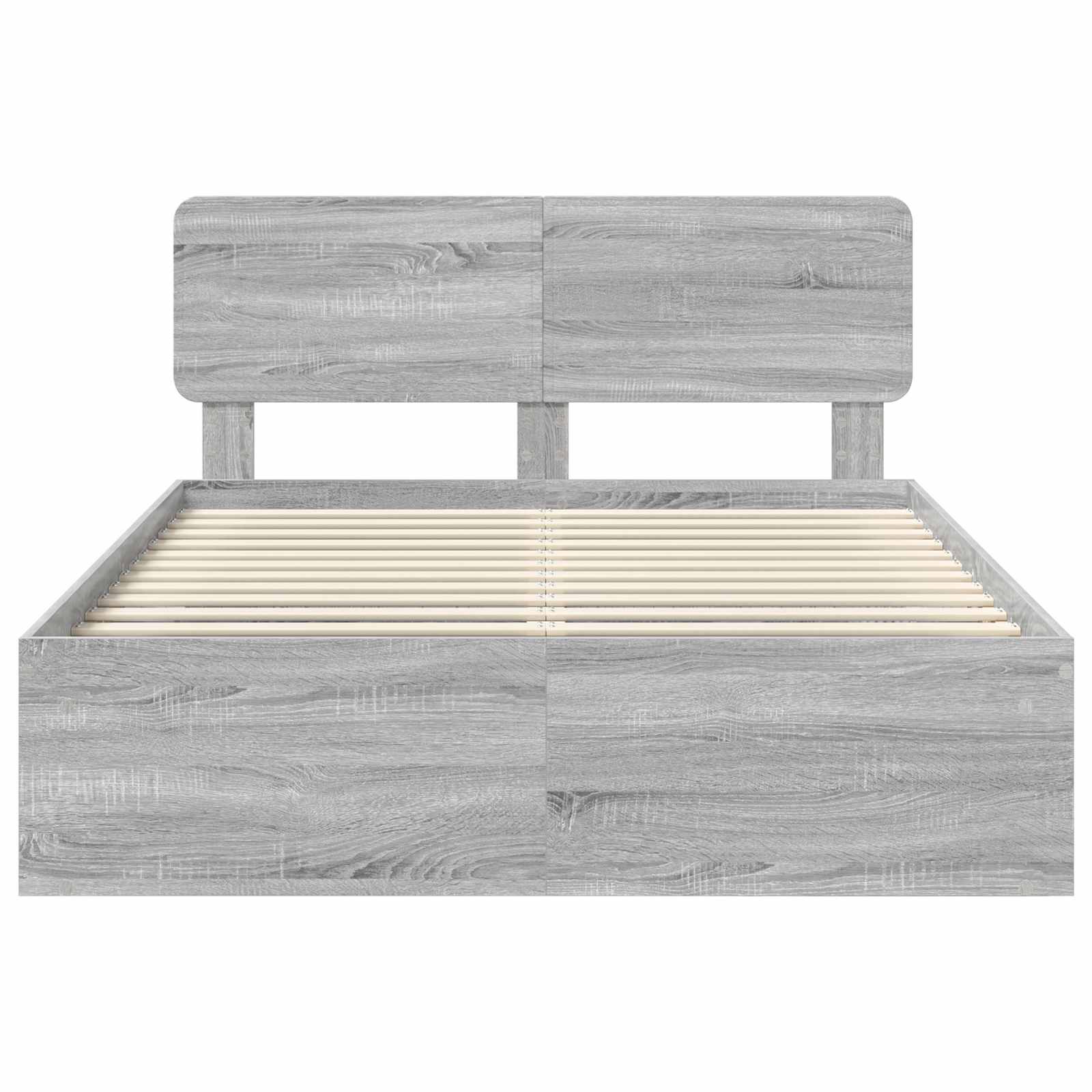 Struttura del letto Grigio Sonoma 140 x 190 cm Pino massello | homemem39
