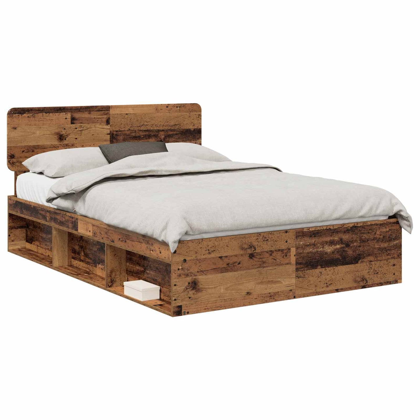 Struttura del letto Legno vecchio 140 x 190 cm Pino massello | homemem39
