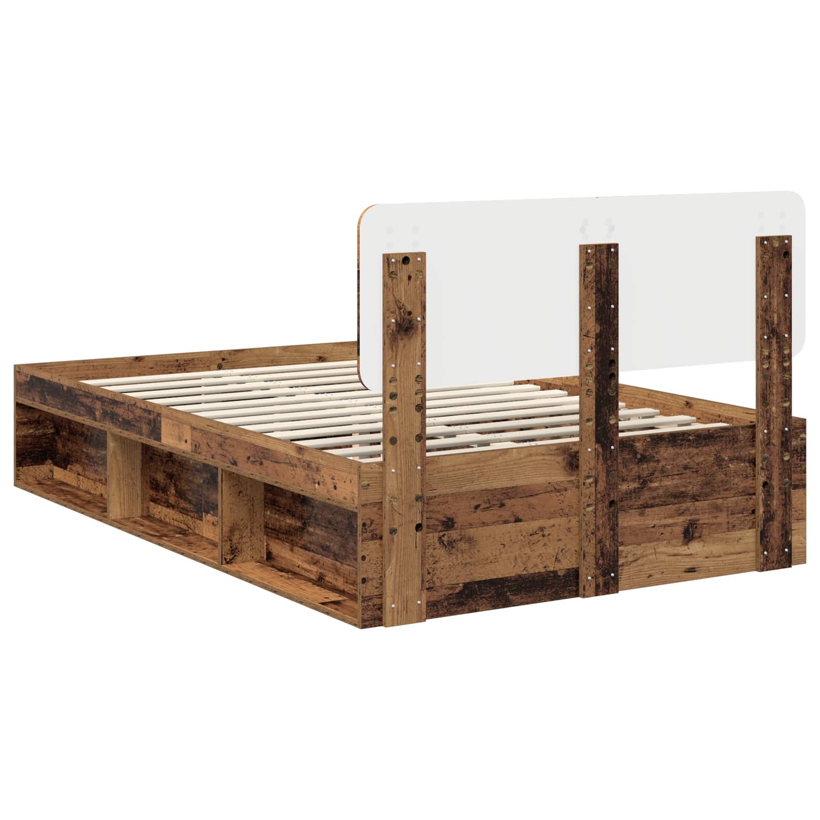 Struttura del letto Legno vecchio 135 x 190 cm Pino massello | homemem39