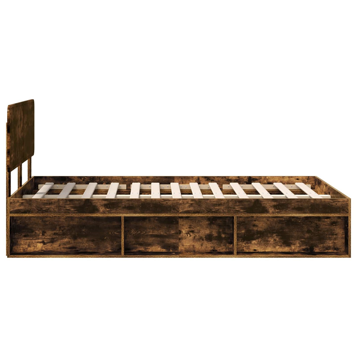 Struttura del letto Rovere fumé 120 x 200 cm Pino massello | homemem39