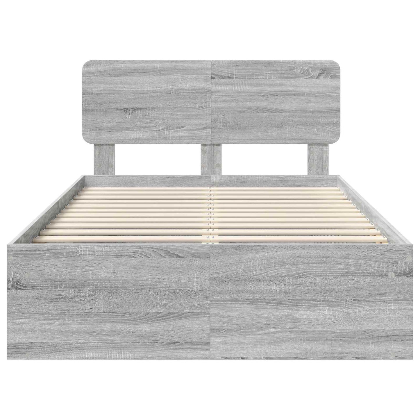 Struttura del letto Grigio Sonoma 120 x 200 cm Pino massello | homemem39