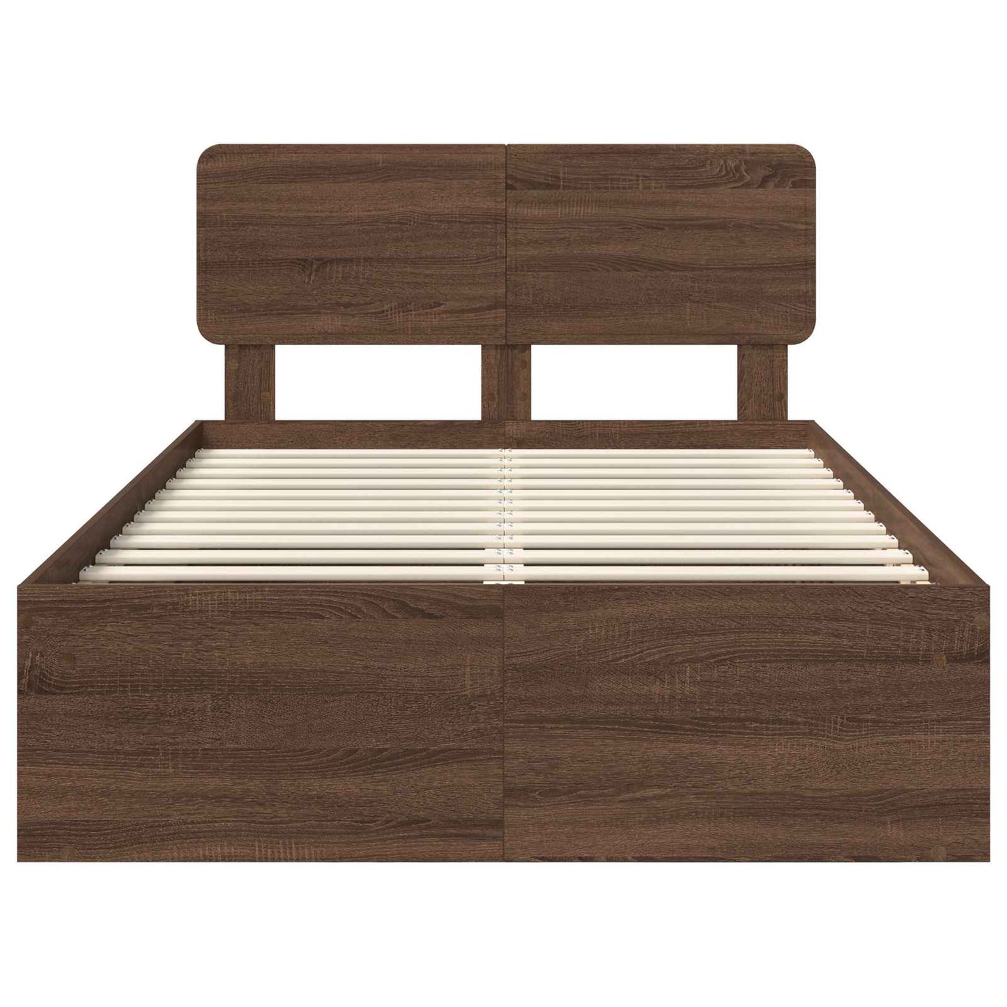 Struttura del letto Rovere Marrone 120 x 200 cm Pino massello | homemem39