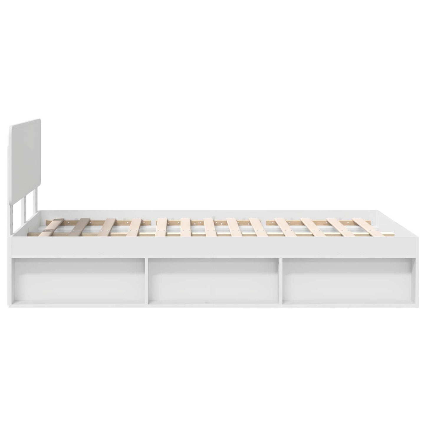 Struttura del letto Bianco 120 x 190 cm Pino massello | homemem39
