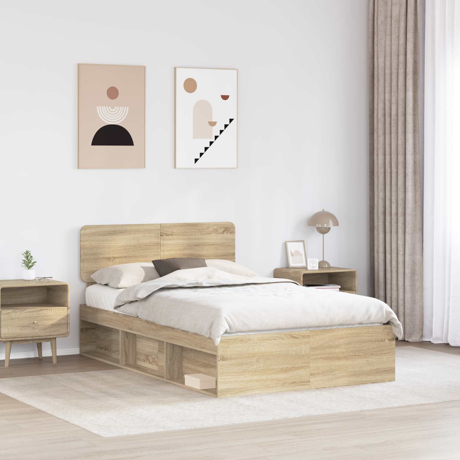 Struttura del letto Sonoma 120 x 190 cm Pino massello | homemem39