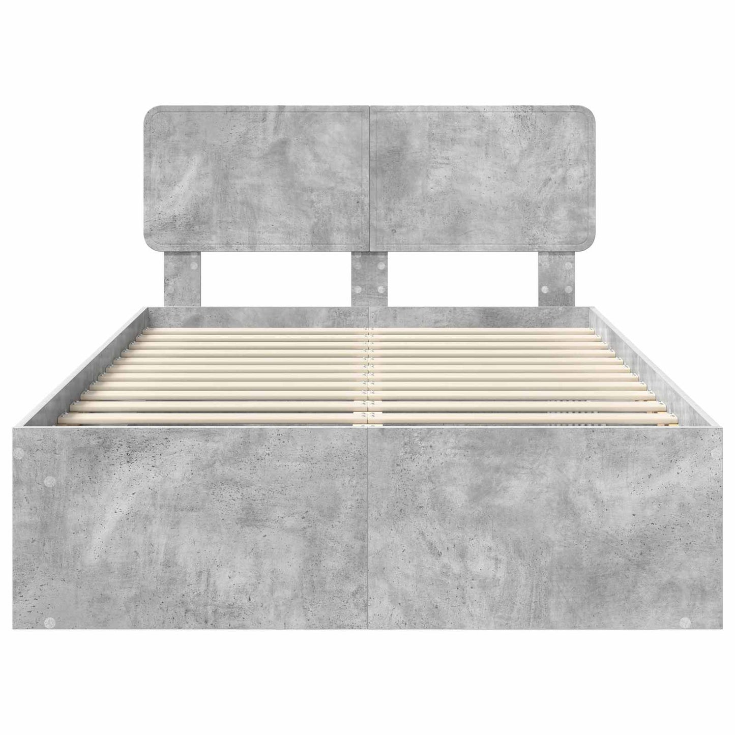 Struttura del letto Calcestruzzo 120 x 190 cm Pino massello | homemem39