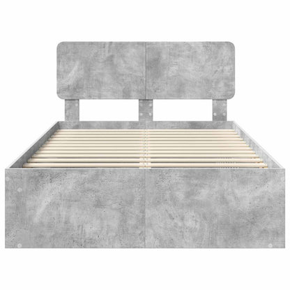 Struttura del letto Calcestruzzo 120 x 190 cm Pino massello | homemem39