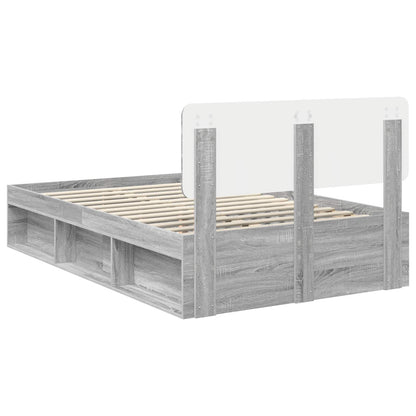 Struttura del letto Grigio Sonoma 120 x 190 cm Pino massello | homemem39