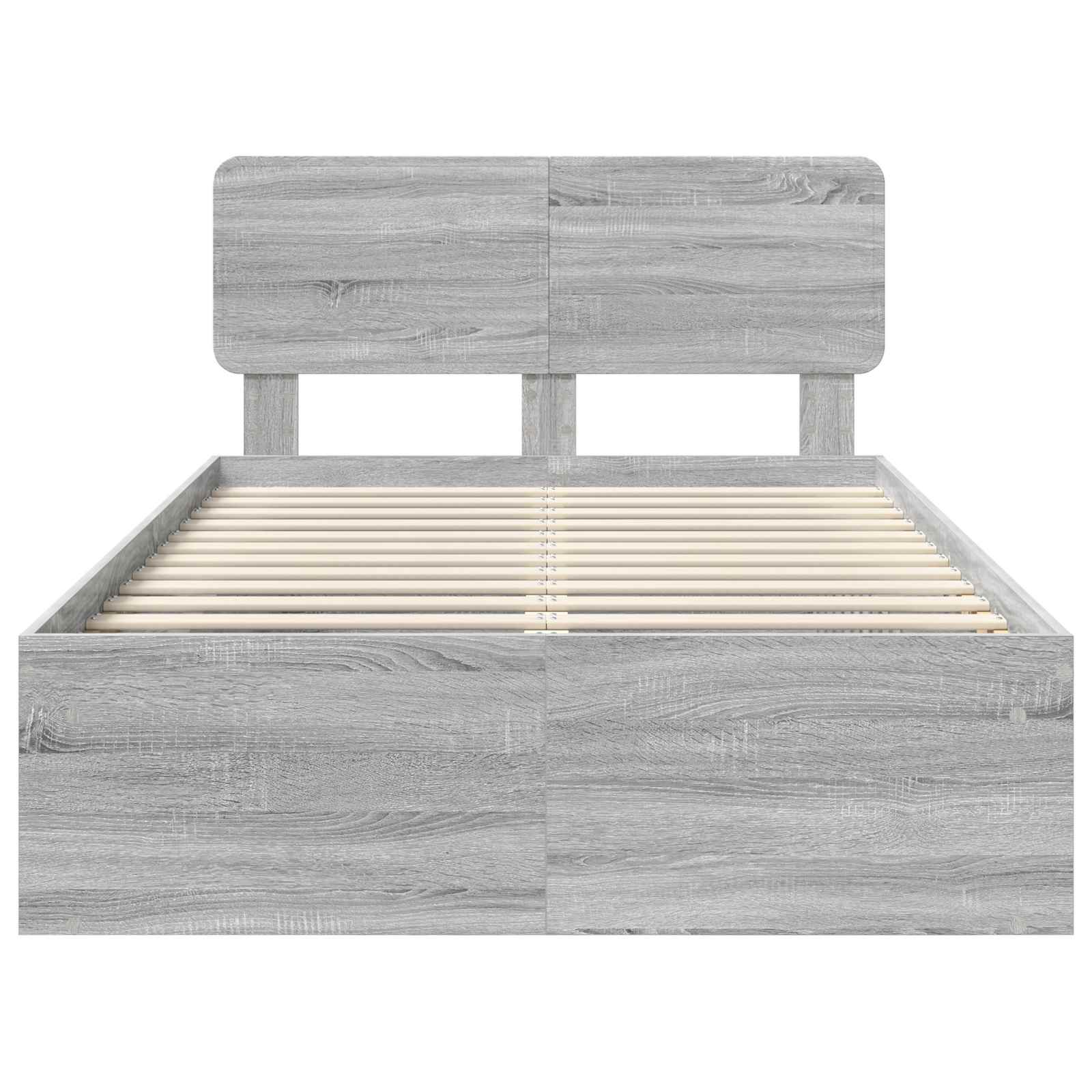 Struttura del letto Grigio Sonoma 120 x 190 cm Pino massello | homemem39