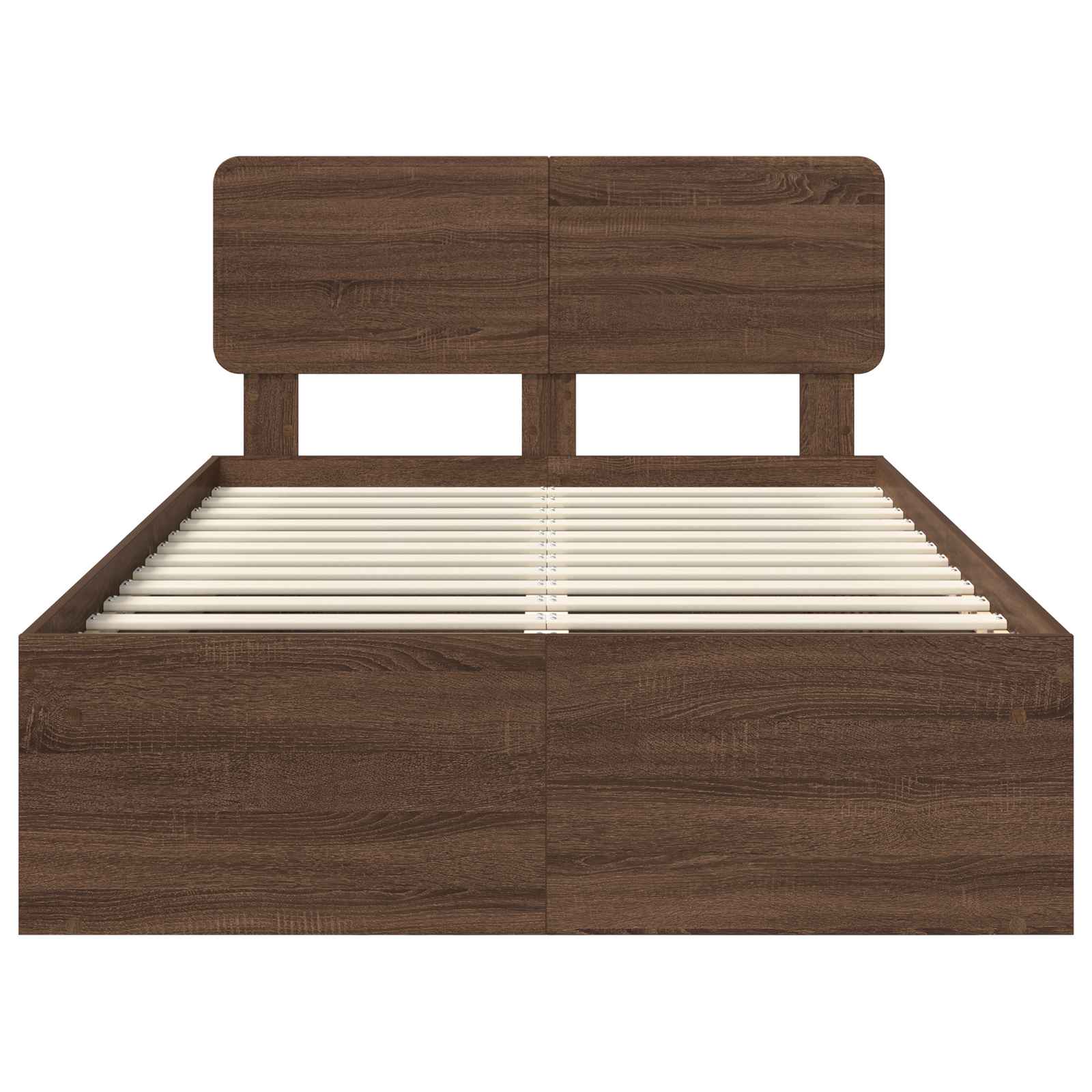Struttura del letto Rovere Marrone 120 x 190 cm Pino massello | homemem39