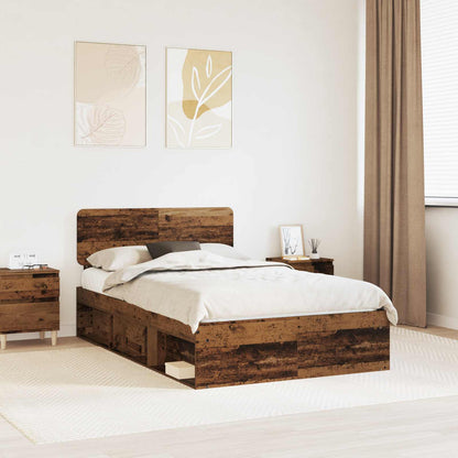 Struttura del letto Legno vecchio 120 x 190 cm Pino massello | homemem39