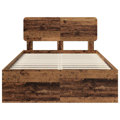 Struttura del letto Legno vecchio 120 x 190 cm Pino massello | homemem39