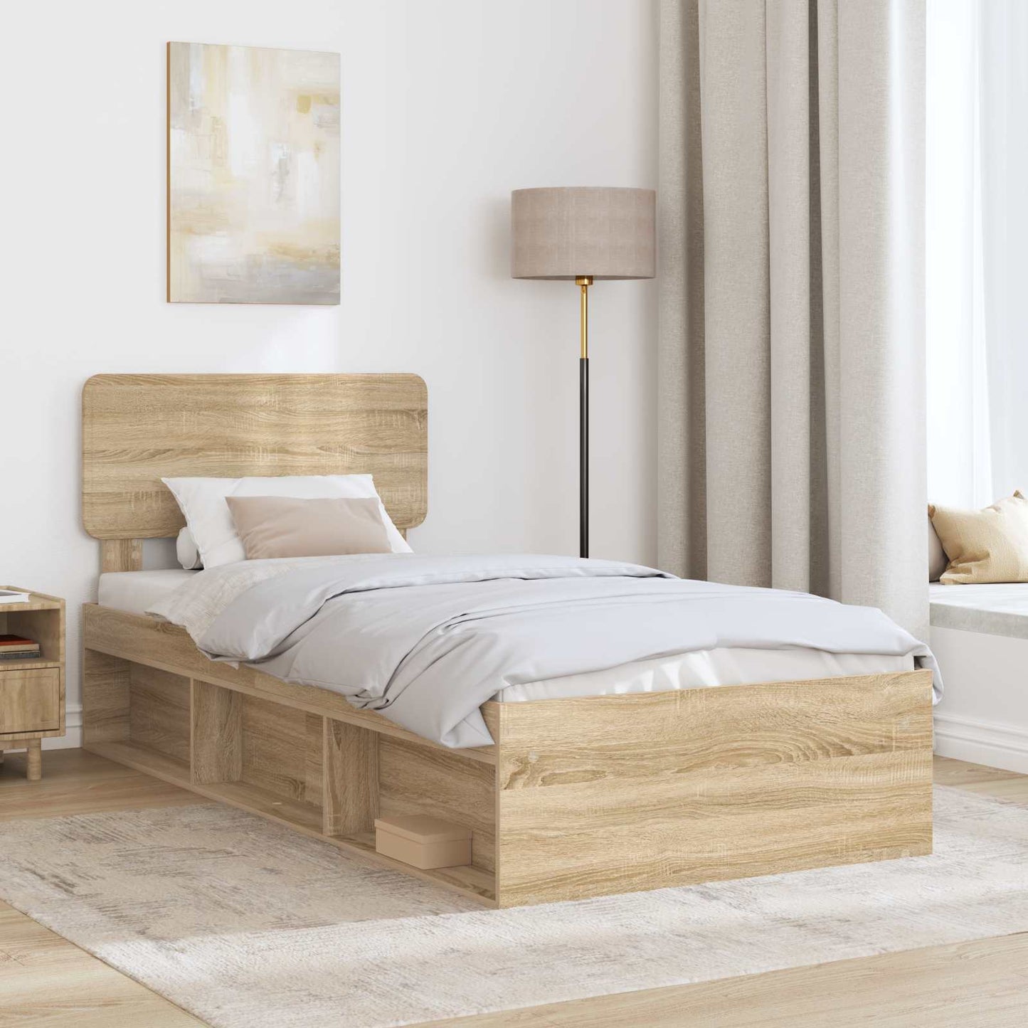Struttura del letto Sonoma 100 x 200 cm Pino massello | homemem39