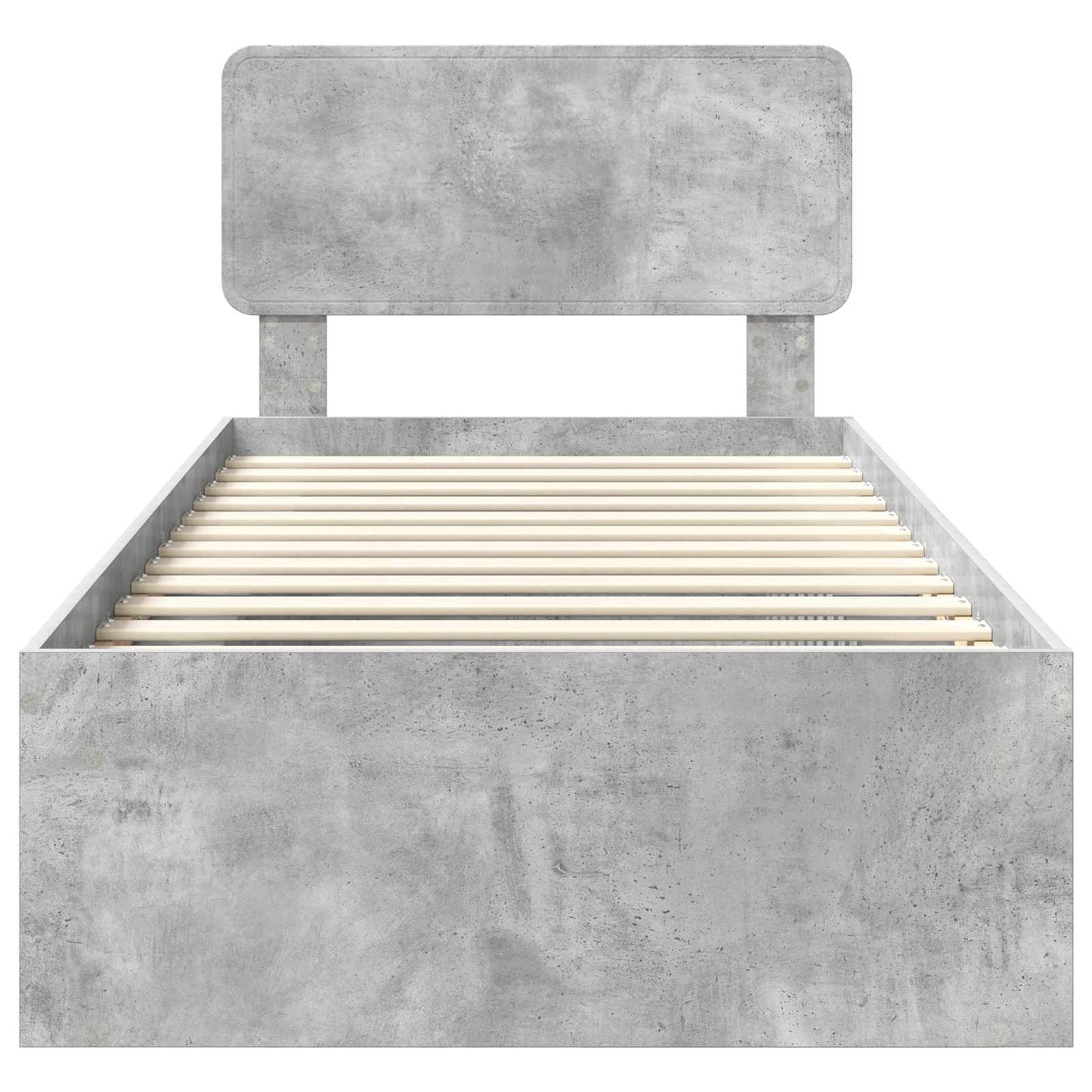 Struttura del letto Grigio Concretè 100 x 200 cm Pino massello | homemem39