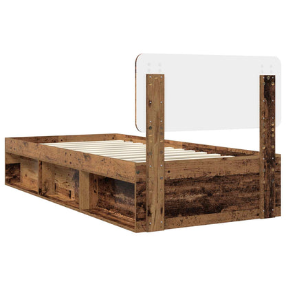Struttura del letto Legno vecchio 100 x 200 cm Pino massello | homemem39
