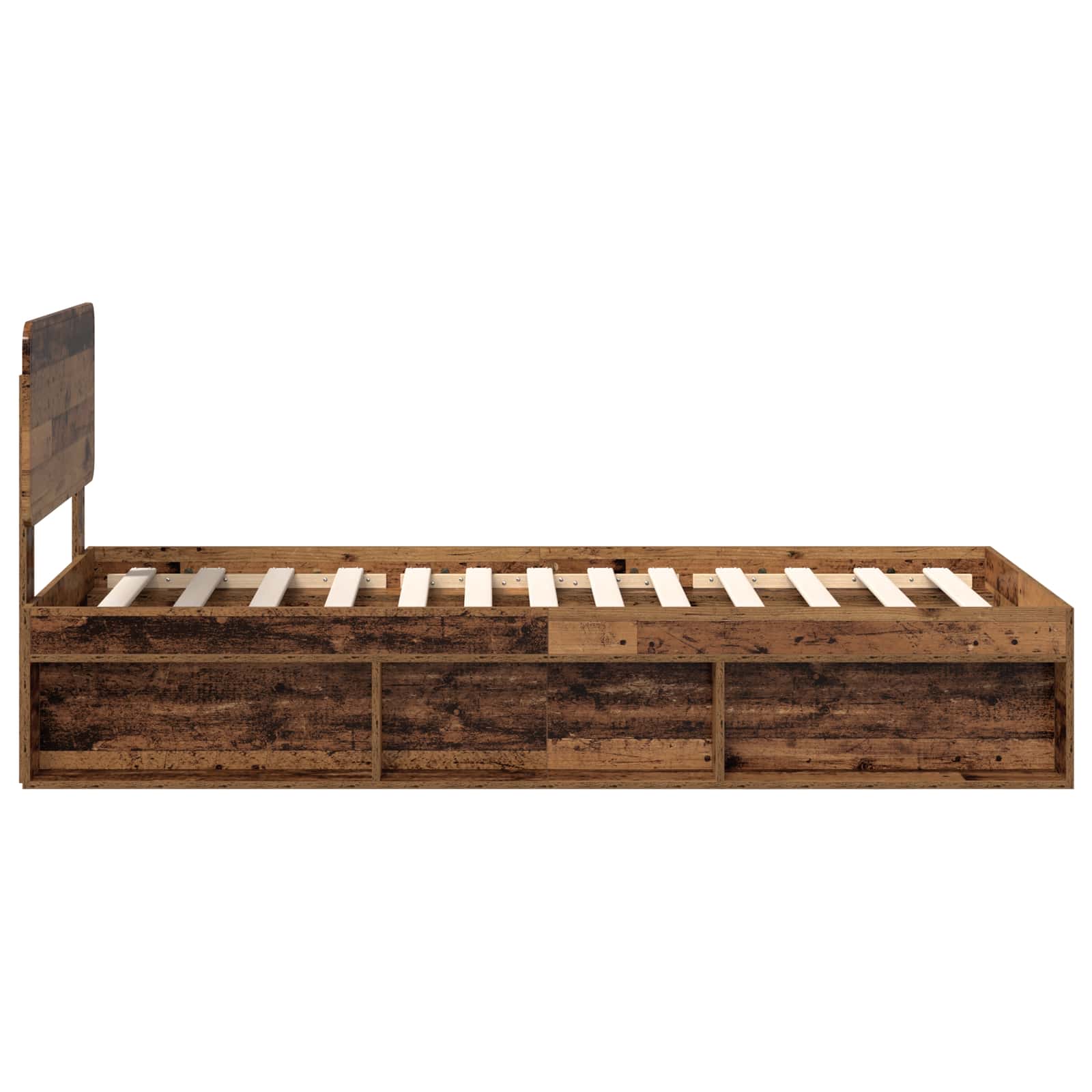 Struttura del letto Legno vecchio 100 x 200 cm Pino massello | homemem39