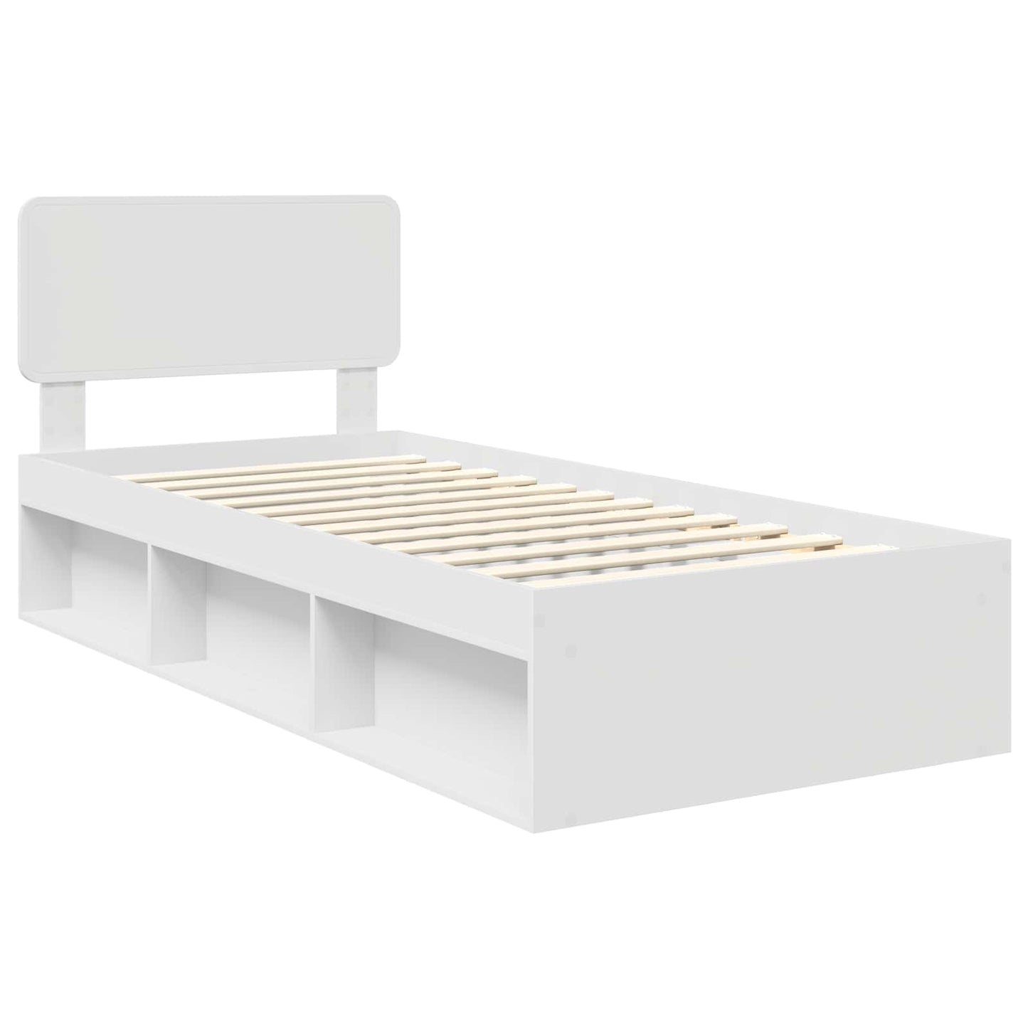 Struttura del letto Bianco 90 x 200 cm Pino massello | homemem39