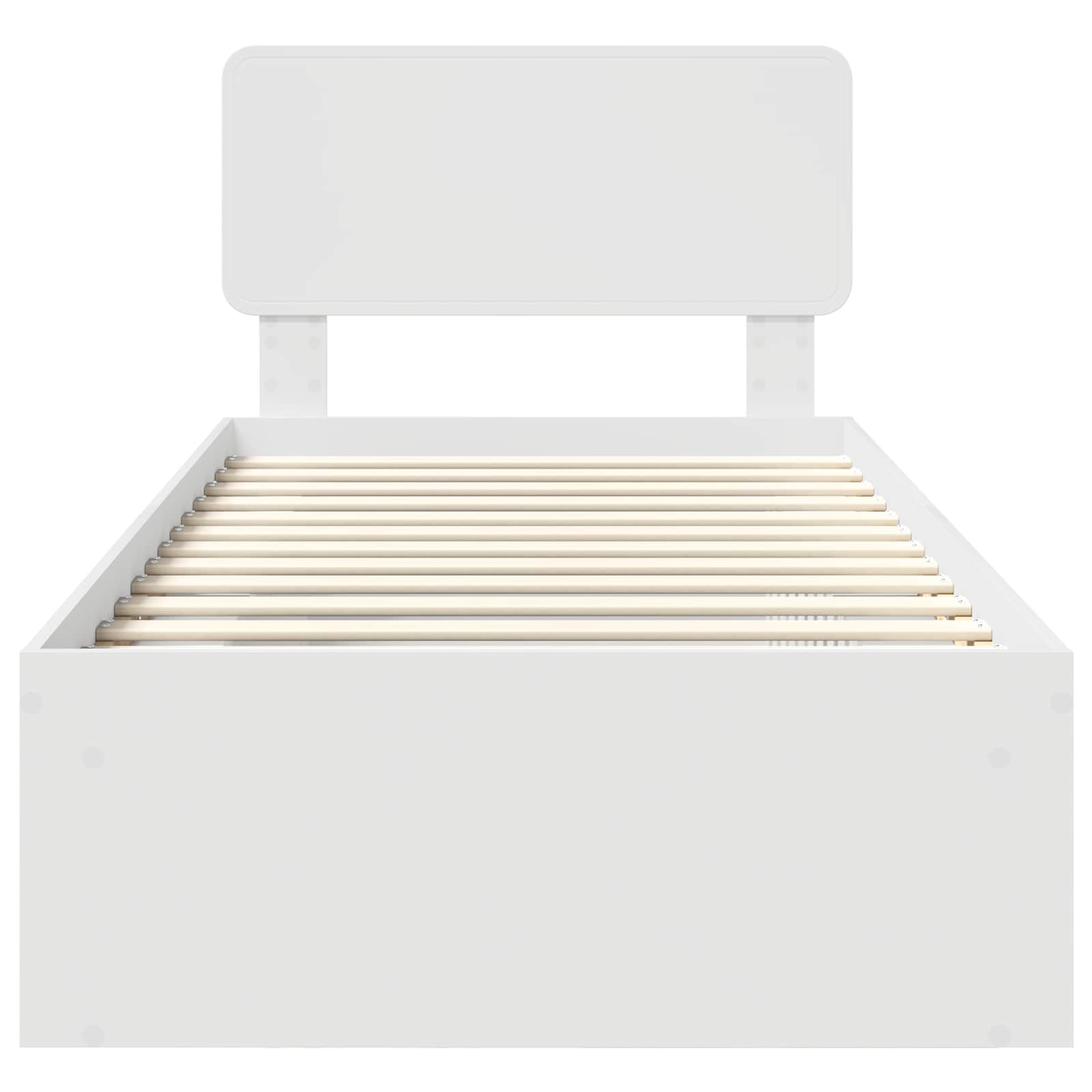 Struttura del letto Bianco 90 x 200 cm Pino massello | homemem39