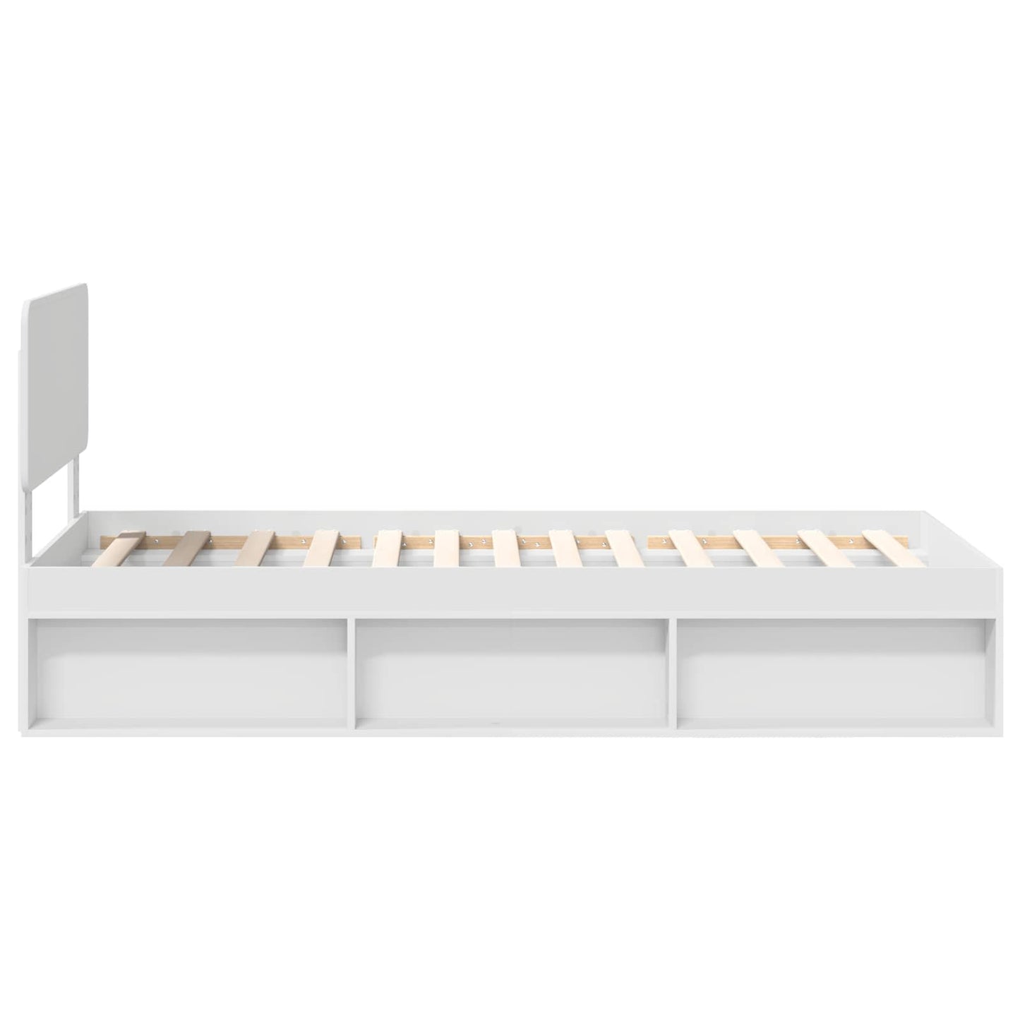 Struttura del letto Bianco 90 x 200 cm Pino massello | homemem39