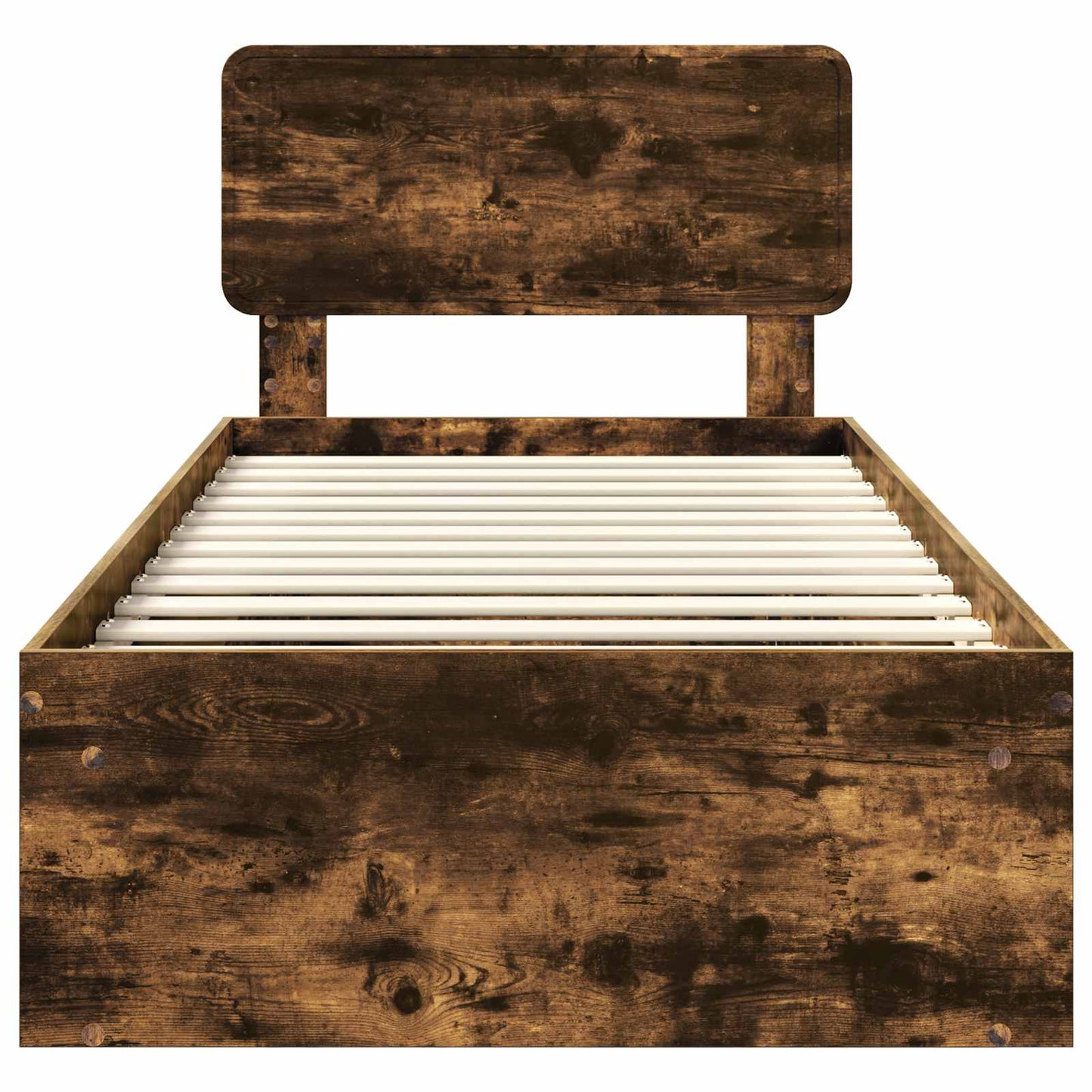 Struttura del letto Rovere fumé 90 x 200 cm Pino massello | homemem39