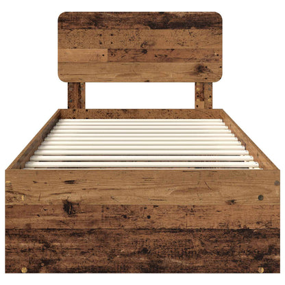 Struttura del letto Legno vecchio 90 x 200 cm Pino massello | homemem39