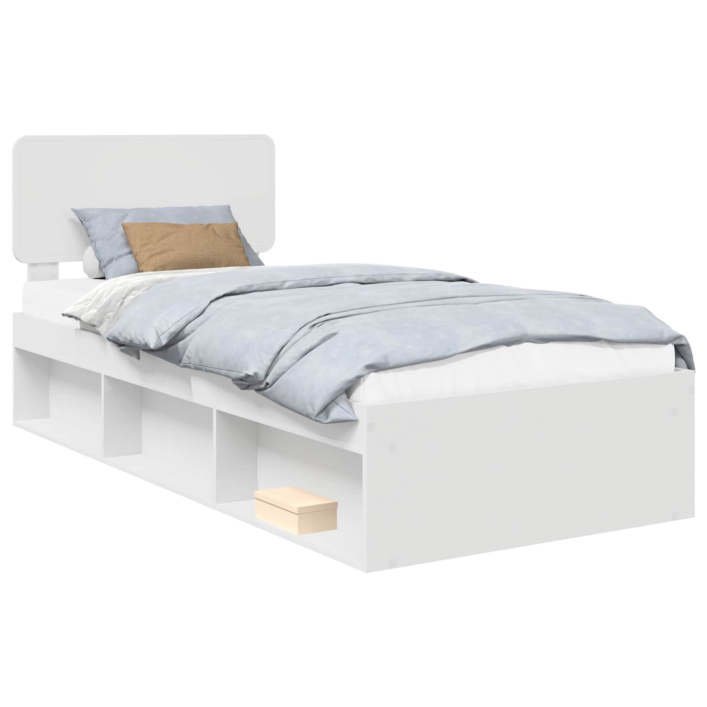 Struttura del letto Bianco 75 x 190 cm Pino massello | homemem39