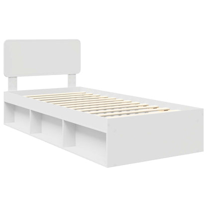Struttura del letto Bianco 75 x 190 cm Pino massello | homemem39