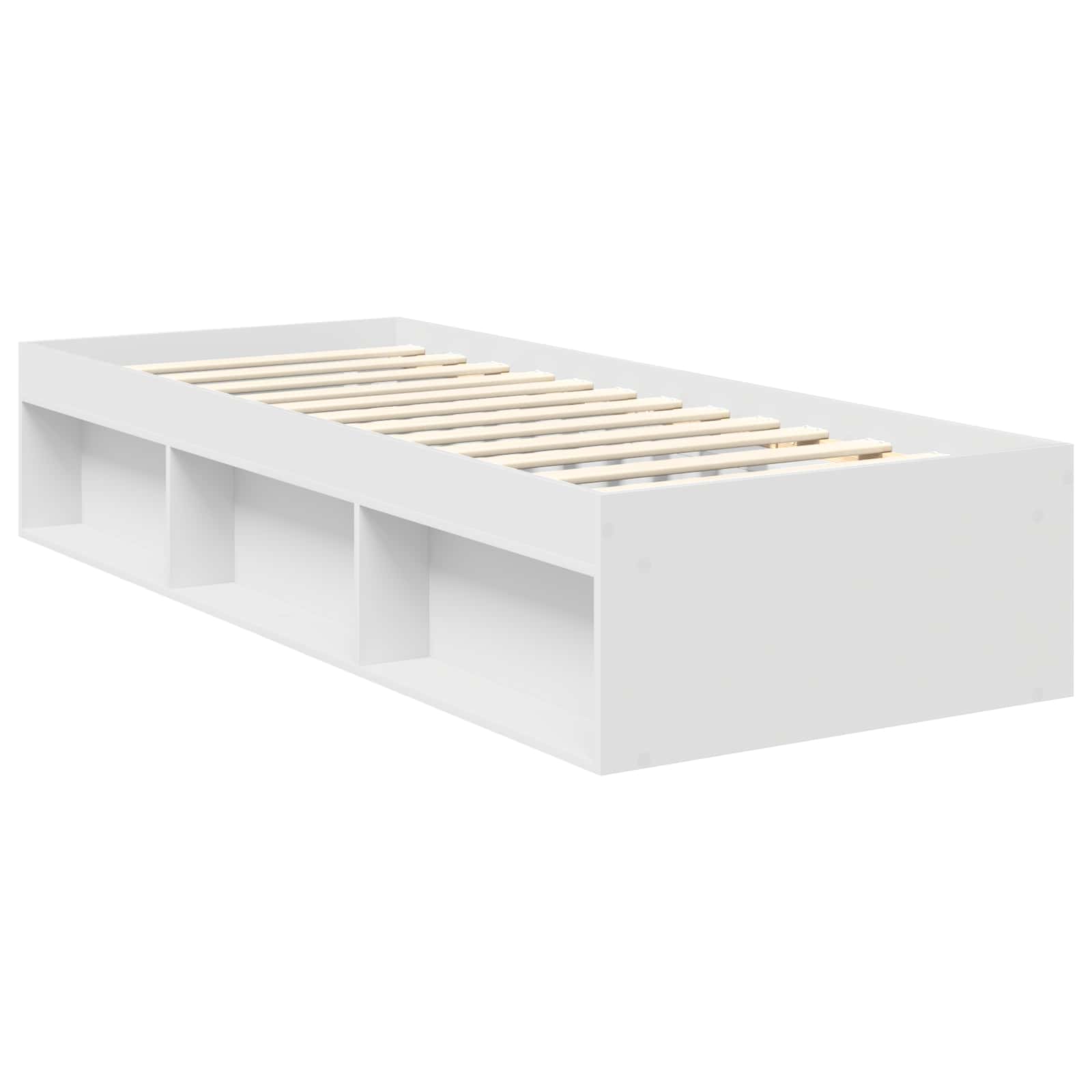 Struttura del letto Bianco 75 x 190 cm Pino massello | homemem39