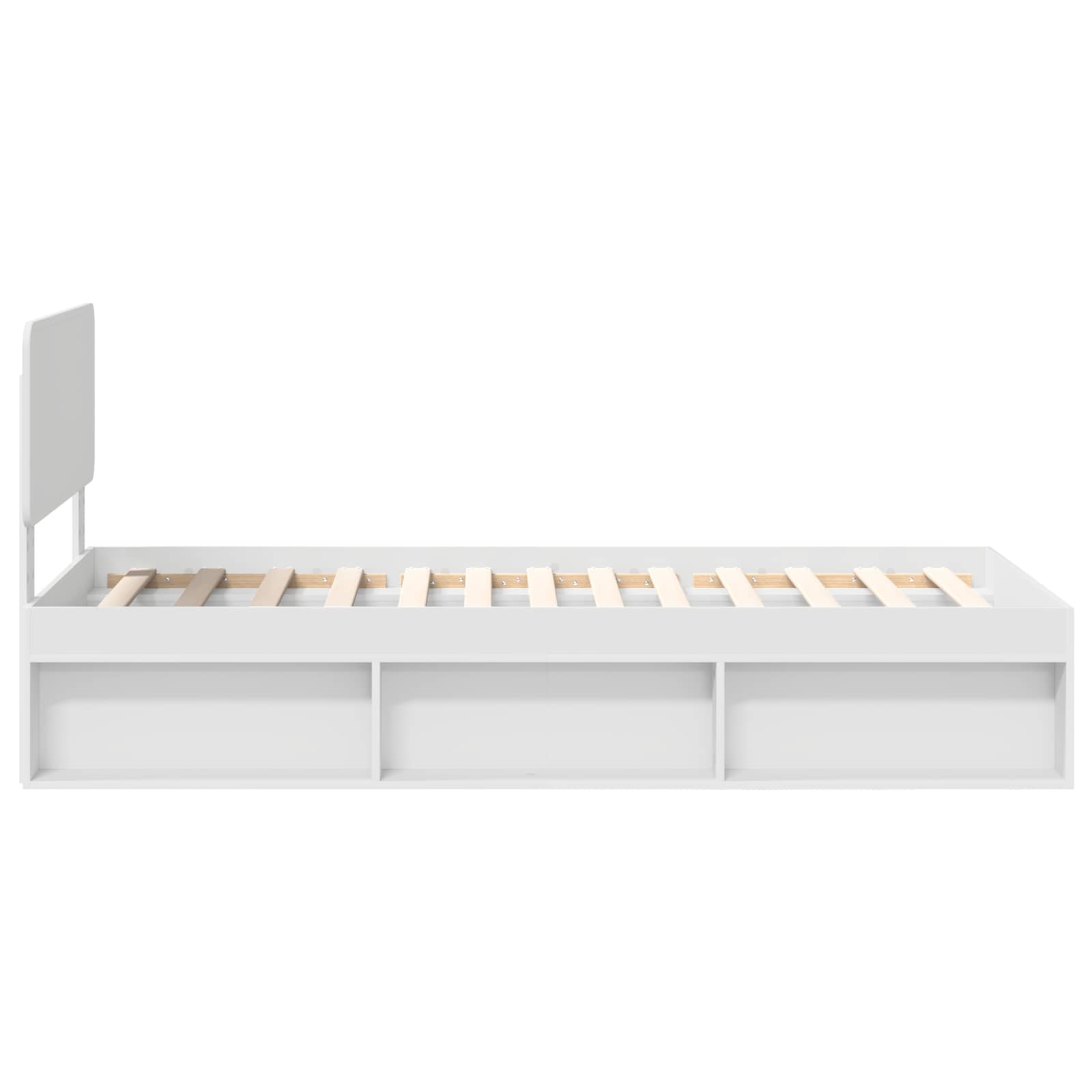 Struttura del letto Bianco 75 x 190 cm Pino massello | homemem39