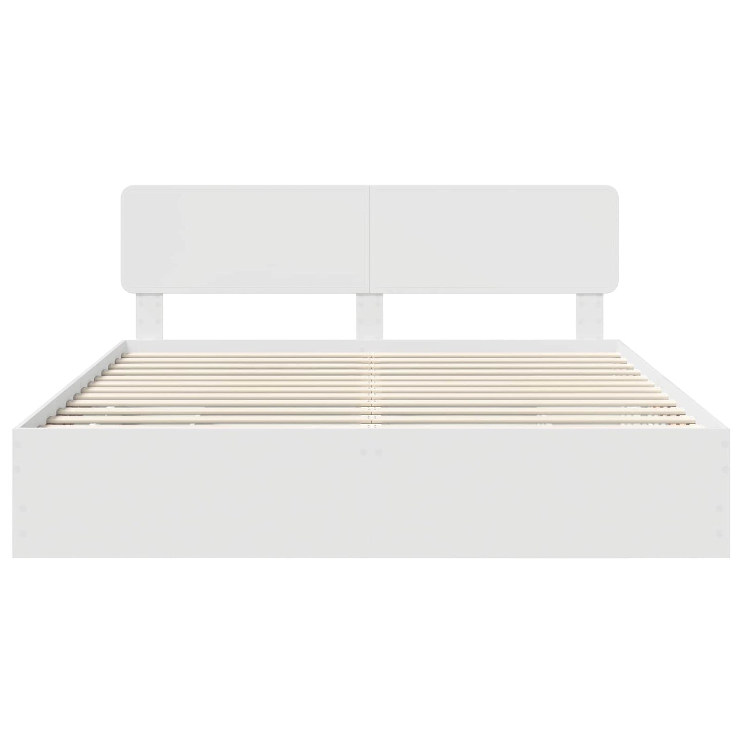 Struttura del letto Bianco 200 x 200 cm Legno ingegnerizzato | homemem39