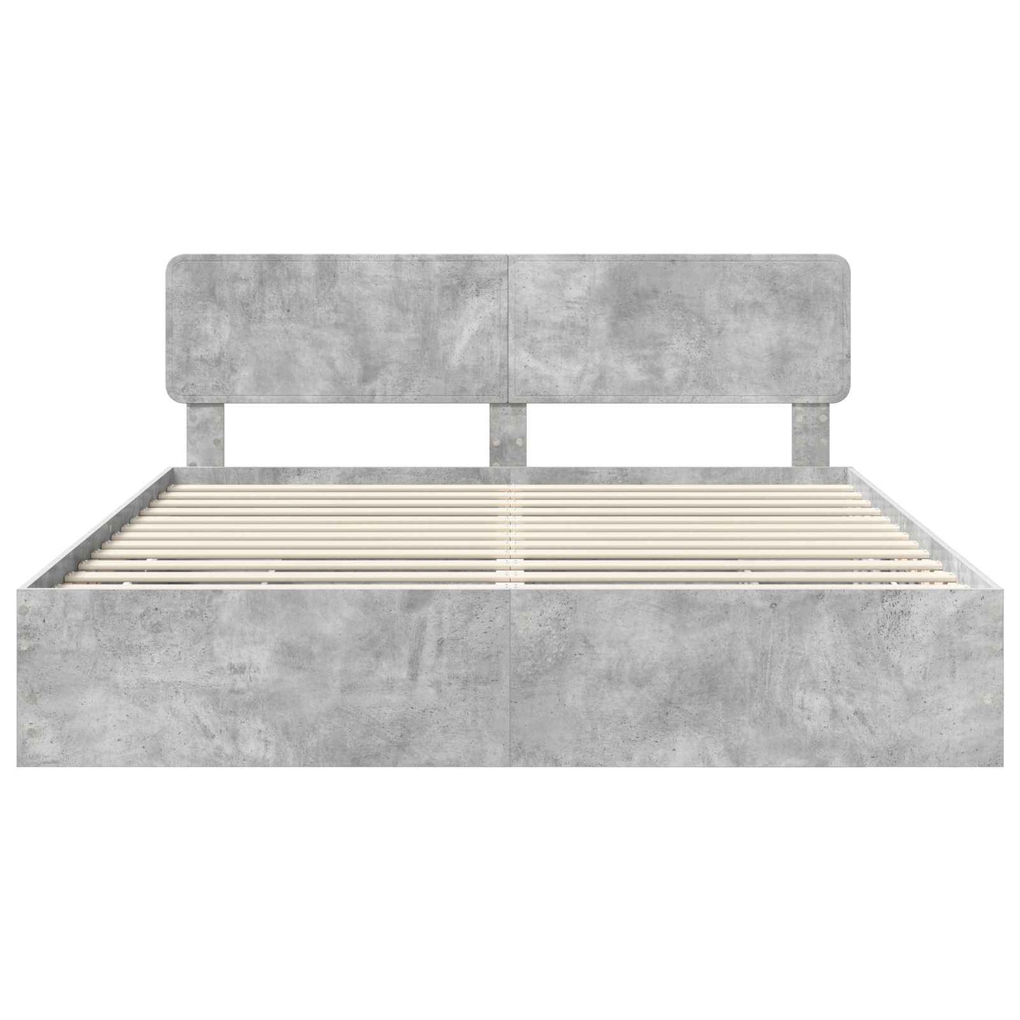 Struttura del letto con cassetto Grigio Cemento 200 x 200 cm | homemem39