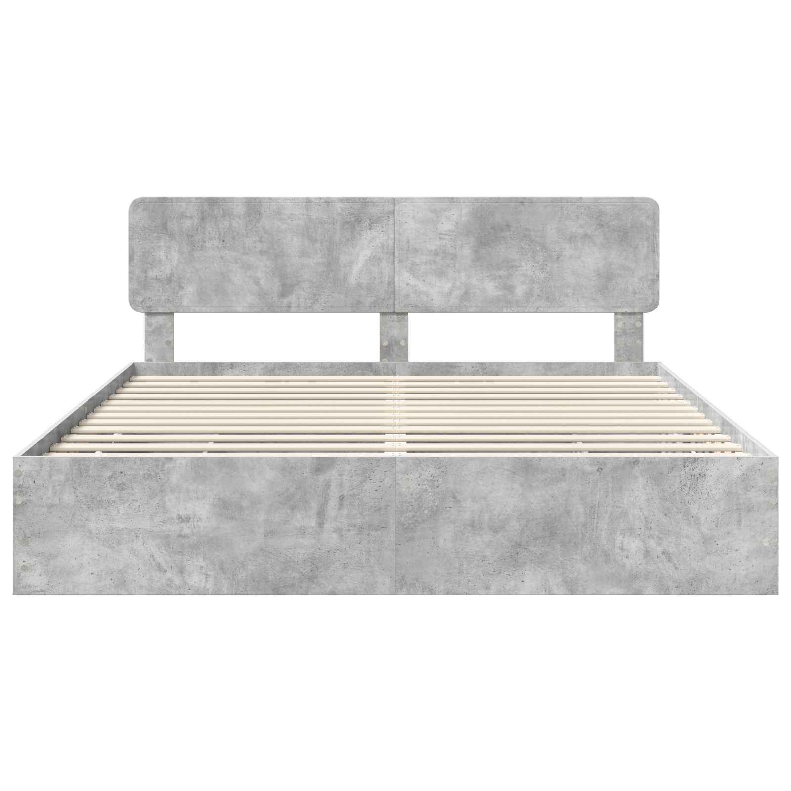 Struttura del letto con cassetto Grigio Cemento 200 x 200 cm | homemem39