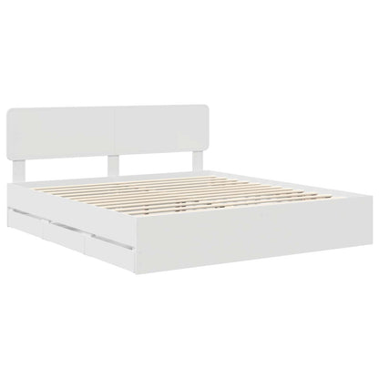 Struttura del letto Bianco 180 x 200 cm Legno ingegnerizzato