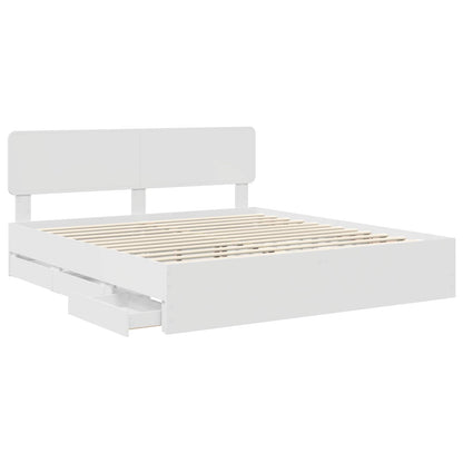 Struttura del letto Bianco 180 x 200 cm Legno ingegnerizzato | homemem39