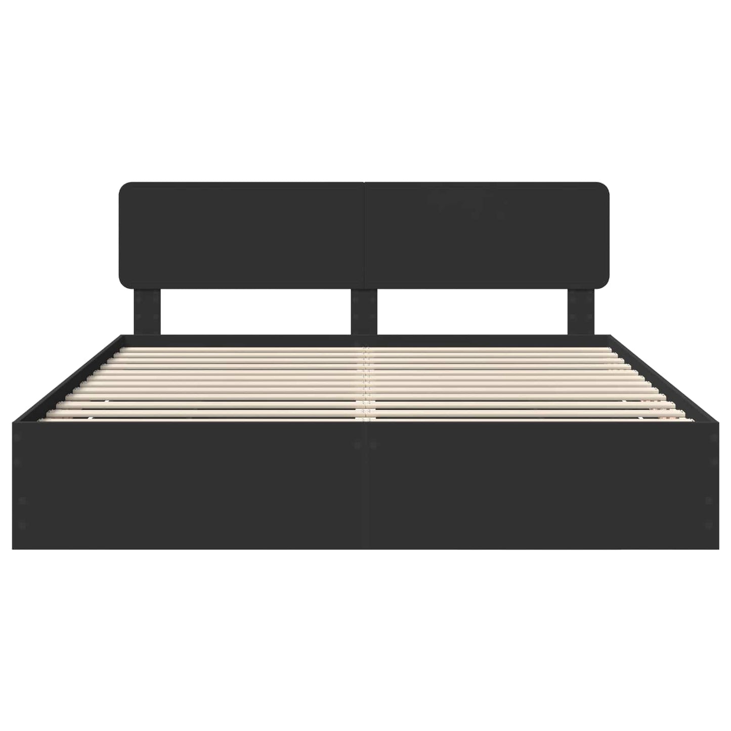 Struttura del letto Nero 180 x 200 cm Legno ingegnerizzato | homemem39