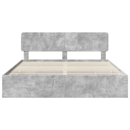 Struttura del letto con cassetto Grigio Cemento 180 x 200 cm | homemem39