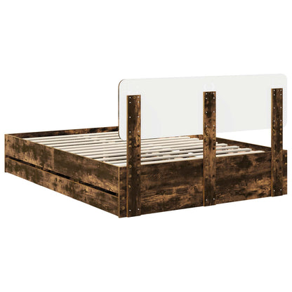 Struttura del letto Quercia Affumicata 150 x 200 cm | homemem39