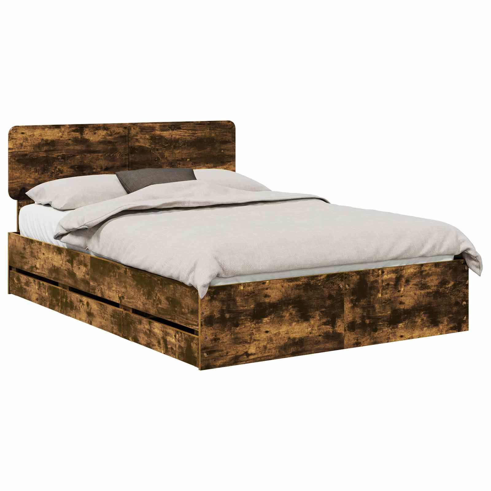 Struttura del letto Quercia Affumicata 140 x 190 cm | homemem39