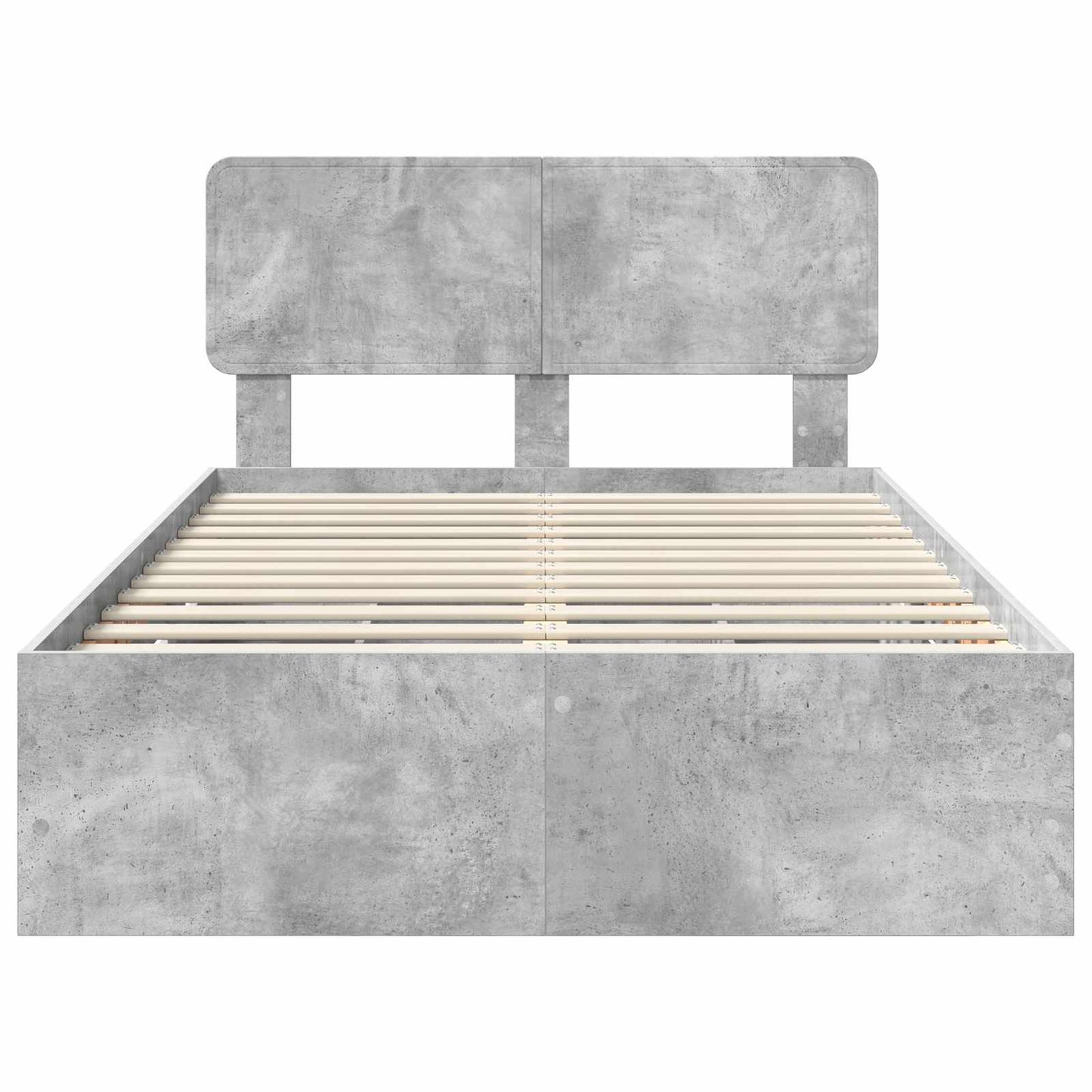 Struttura del letto con cassetto Grigio Cemento 135 x 190 cm | homemem39
