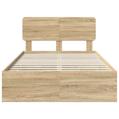 Struttura del letto con cassetto Rovere Sonoma 120 x 200 cm