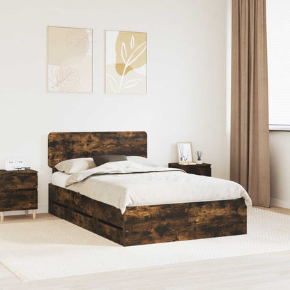 Struttura del letto Quercia Affumicata 120 x 190 cm | homemem39