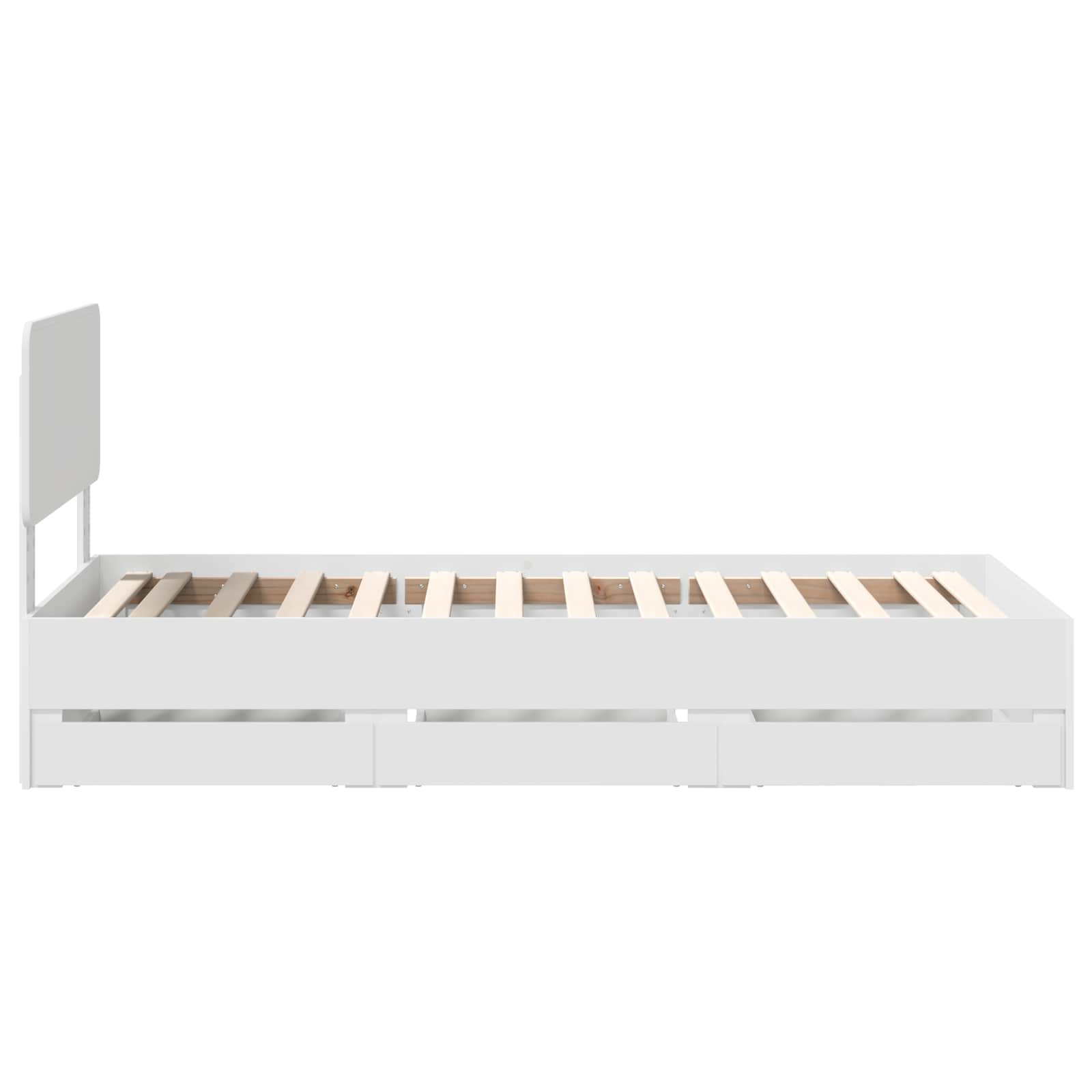 Struttura del letto Bianco 100 x 200 cm Legno ingegnerizzato | homemem39