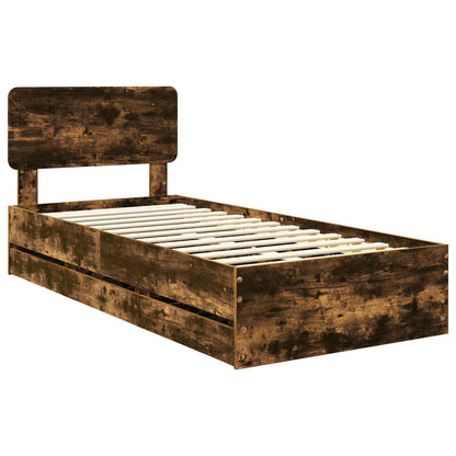 Struttura del letto Quercia Affumicata 100 x 200 cm | homemem39
