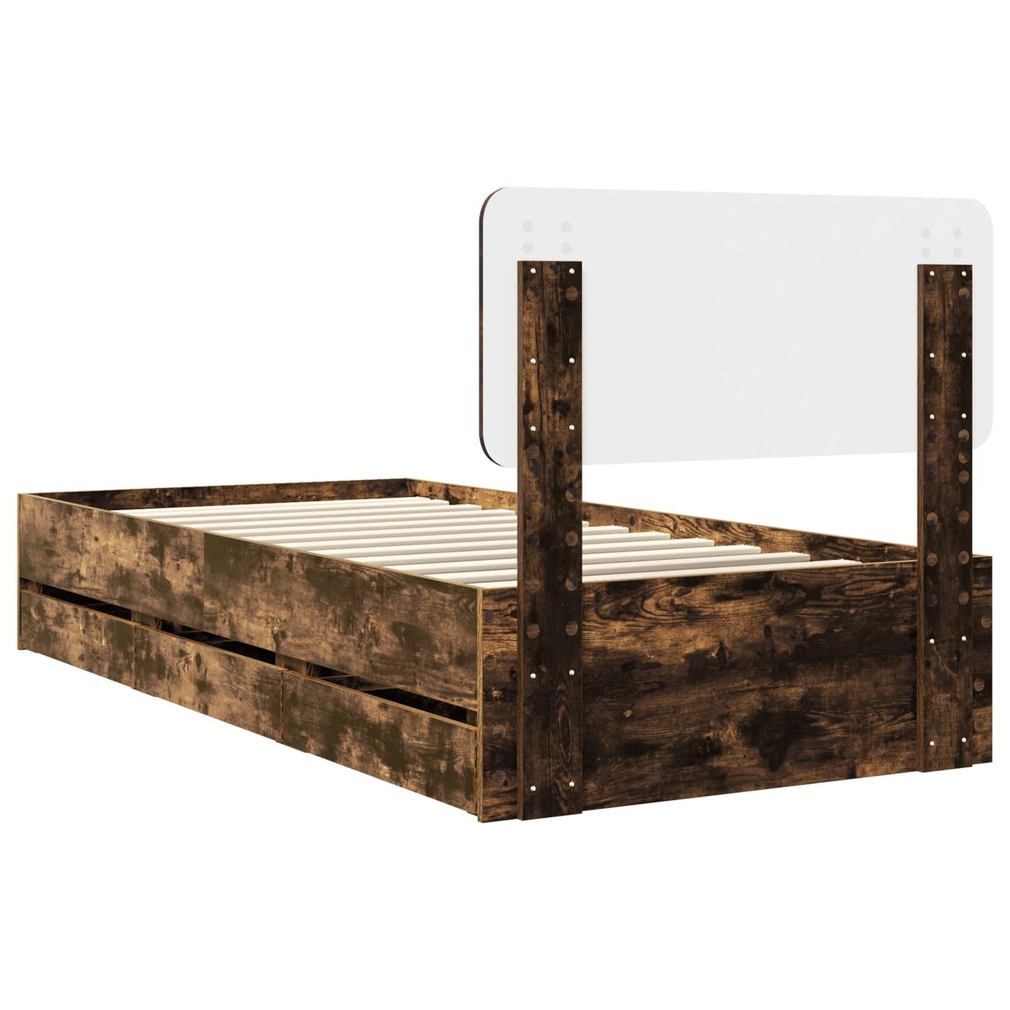 Struttura del letto Quercia Affumicata 100 x 200 cm | homemem39